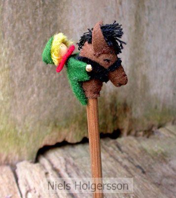 Potloodpopje Popje op paard