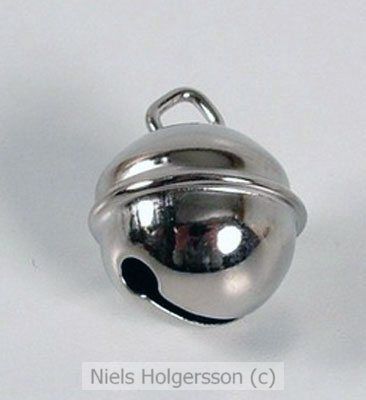 Belletje met oog  Zilver 19 mm  ( 5 stuks)