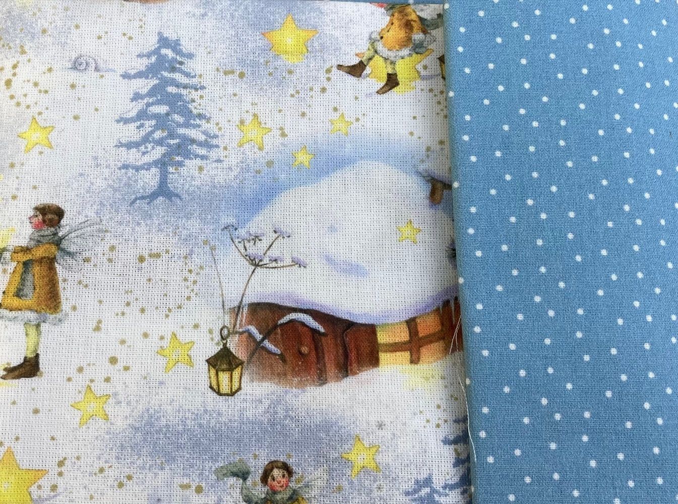 Daniela Drescher Stof pakketje Kerststal