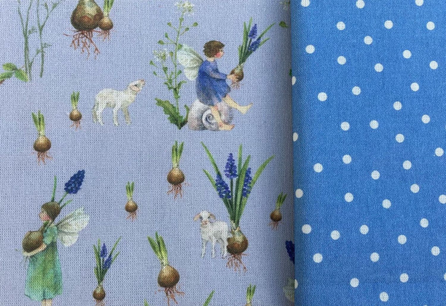 Daniela Drescher Stof pakketje Blauw Druifje