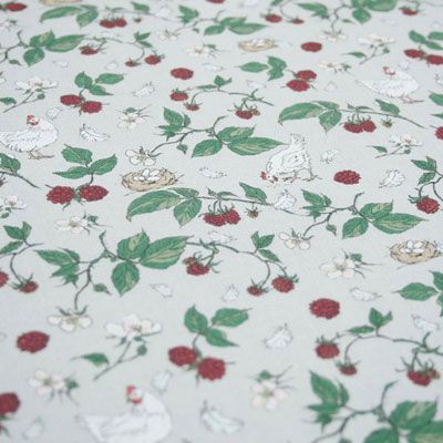 Stof Daniela Drescher : Kip tussen de bramen  ( halve meter)