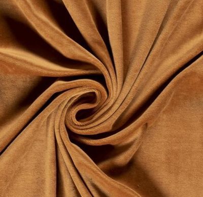 Nicky Velours Effen: Middenbruin (rolletje) Nicky Velours Effen: Middenbruin (rolletje)