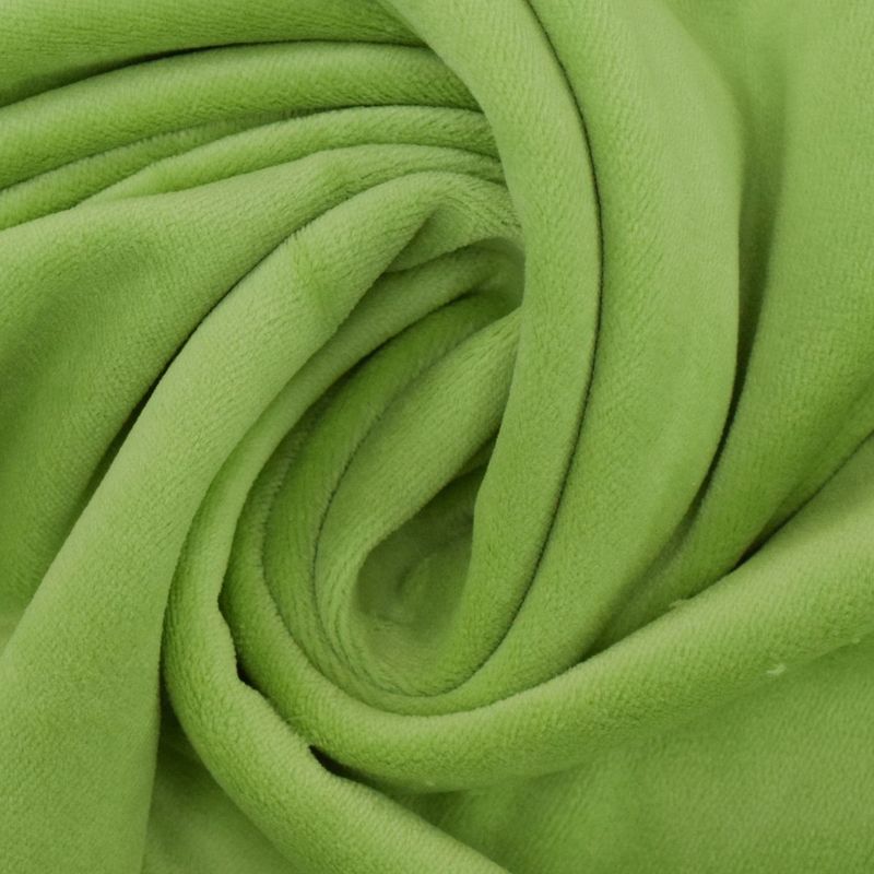 Nicky Velours  Effen Grasgroen (rolletje)