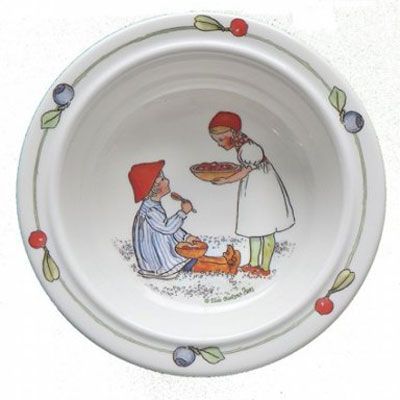 Servies Elsa Beskow : Schaaltje Hansje in Bessenland