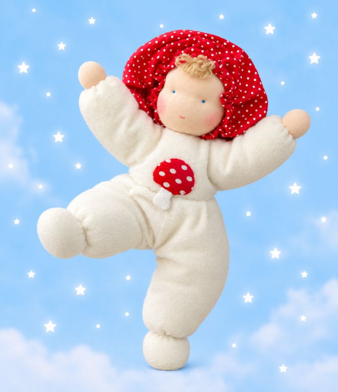 Knuffelpopje Stippeltje ( zonder vulwol)