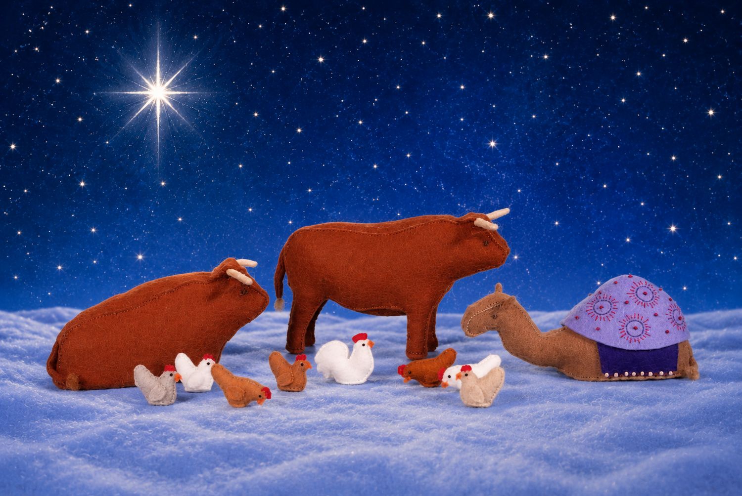 PDF Patroon Kerstgroep: Kerststaldieren PDF Patroon Kerstgroep: Kerststaldieren