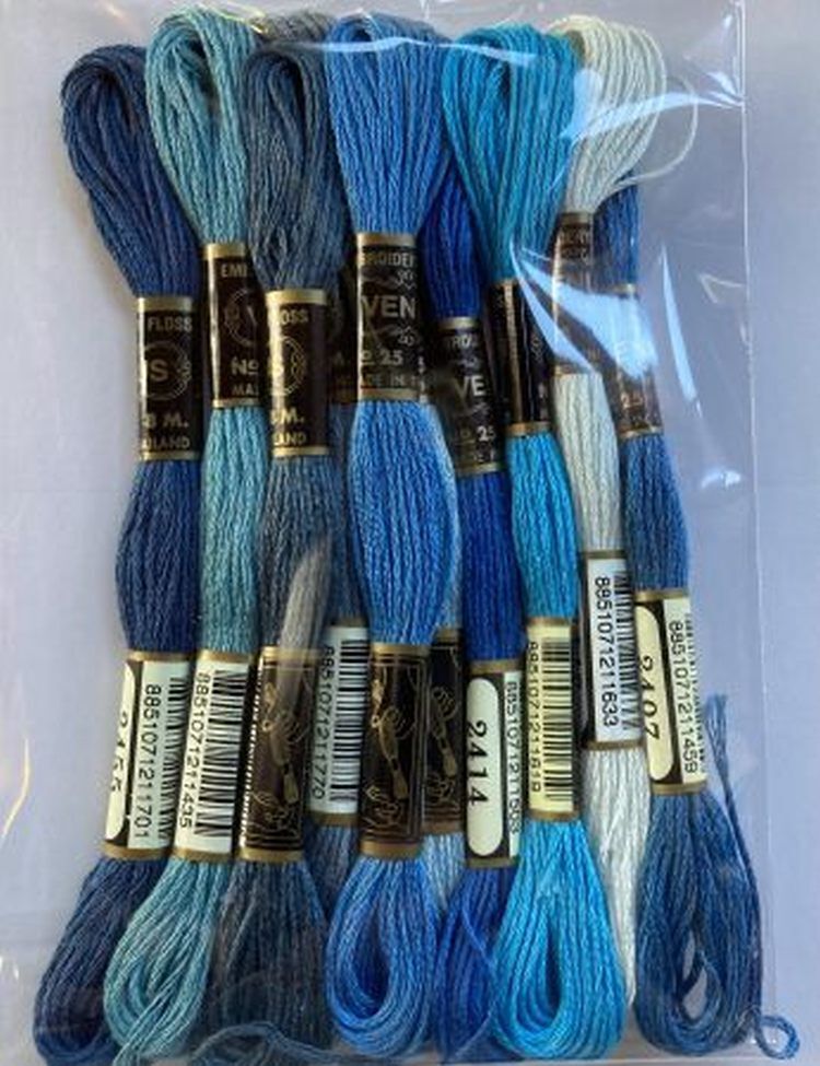 Splijtzijde Blauw tinten ( 10 strengetjes) Splijtzijde Blauw tinten ( 10 strengetjes)