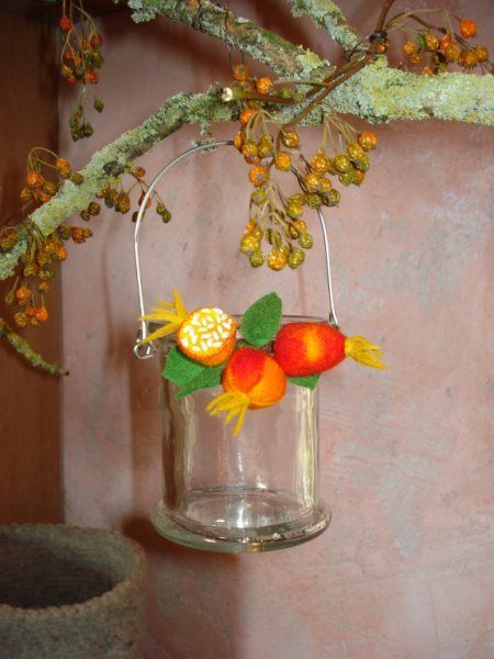 Rozenbottel Lichtje ( materiaal voor twee lichtjes) Rozenbottel Lichtje ( materiaal voor twee lichtjes)