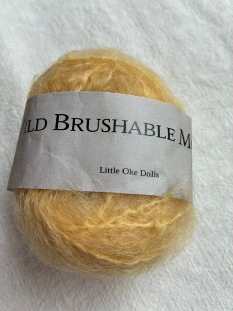 Wild Brushable Mohair garen Honingblond  ( 30 gram )