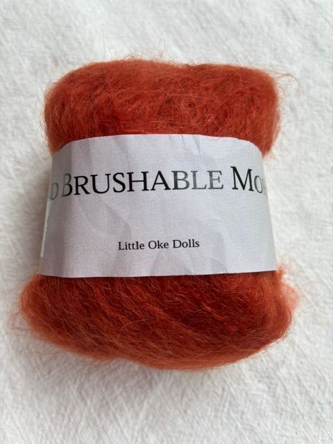 Wild Brushable Mohair garen Roest ( 30 gram )
