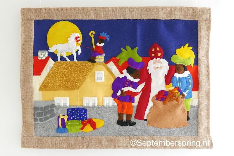 Patroonblad Sinterklaaswandkleed