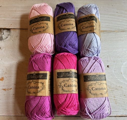 Setje ( 6)  Catona Haakgaren mini