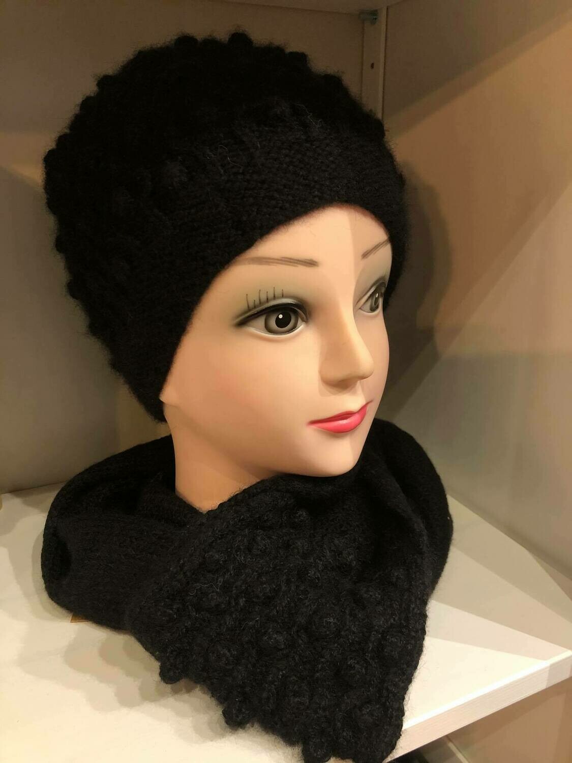 Alpaka Set aus Mütze und Schal