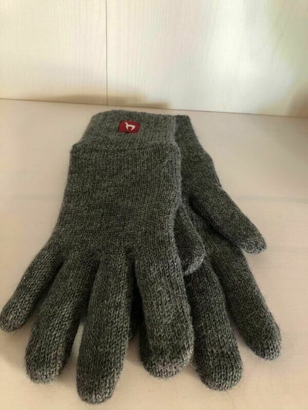 gefütterte Handschuhe grau