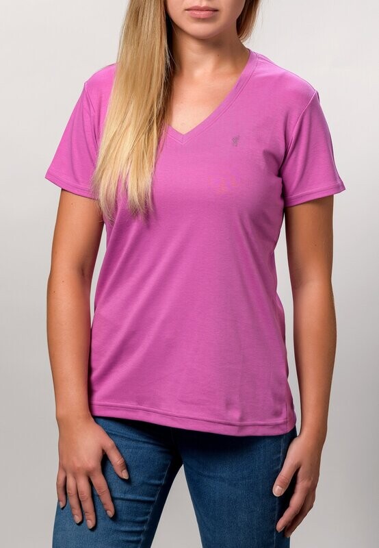 T Shirt Vneck pink M