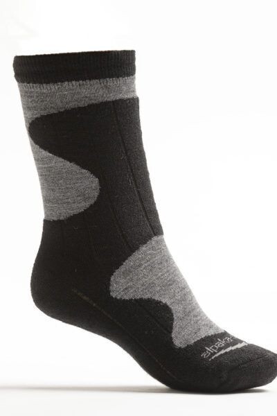 Trekking Socken grau/schwarz