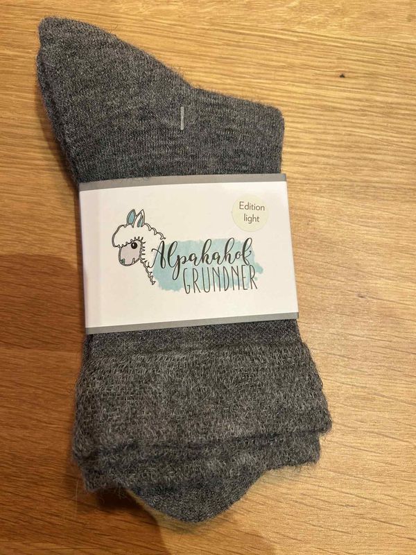 halbhohe Socken Diabe light grau