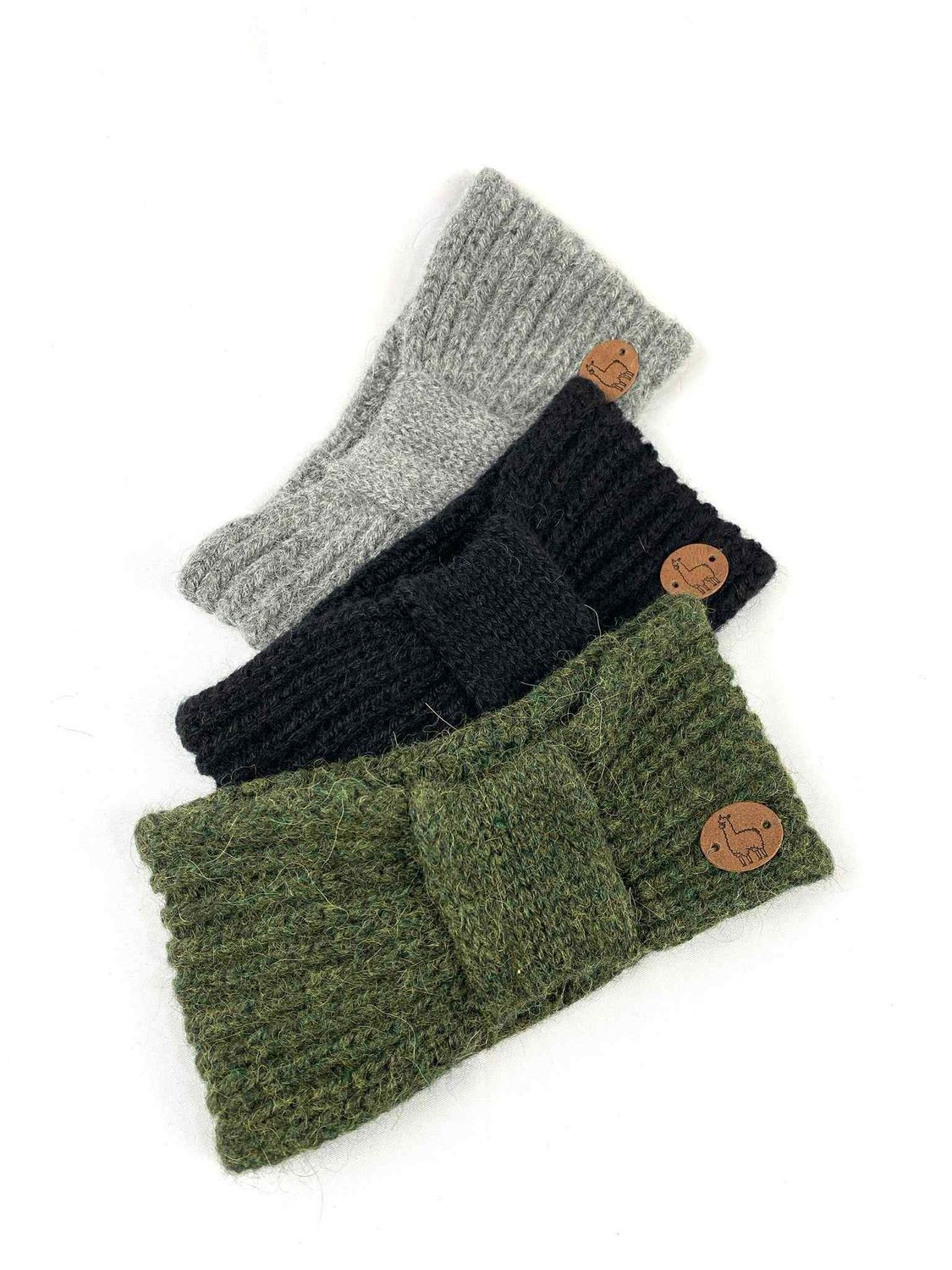 Alpaka Stirnband Knoten