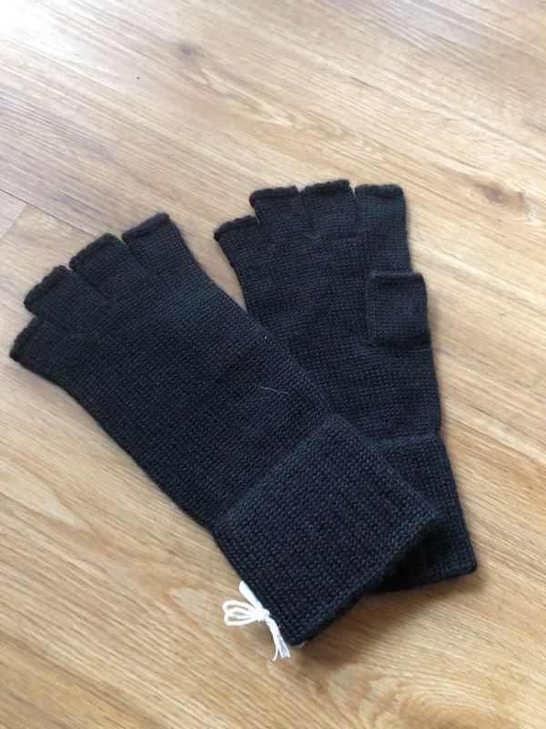 Fingerlose Handschuhe schwarz Fingerlose Handschuhe schwarz