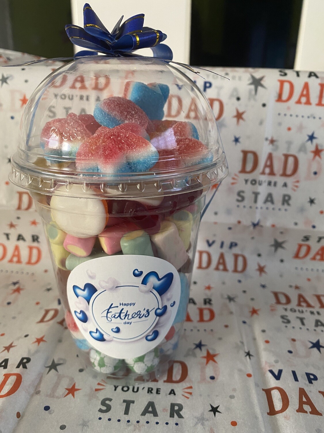 shaker cups filled with sweets
