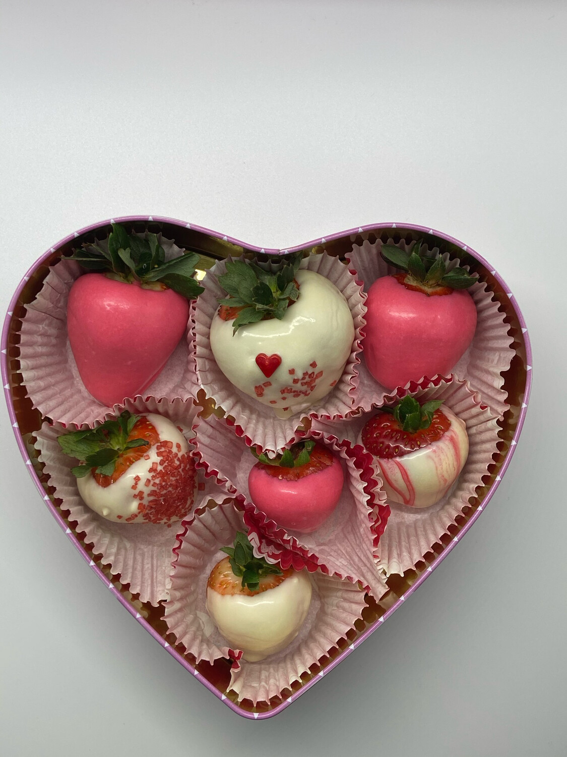 Chocolate Covered Strawberry Heart Box
