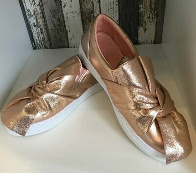 Sneaker rose-metallic mit weißer Sohle