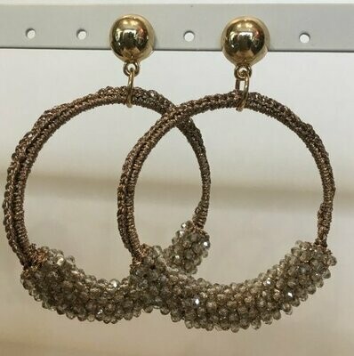 Statement - Ohrringe mit Glitzersteinen Statement - Ohrringe mit Glitzersteinen