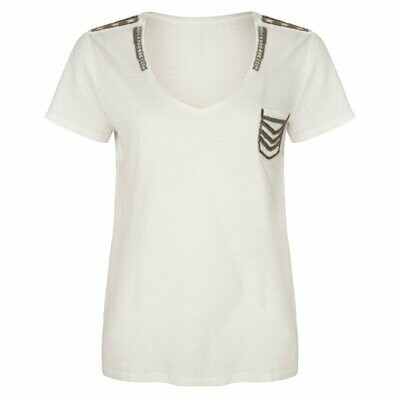 T-Shirt mit Patches T-Shirt mit Patches