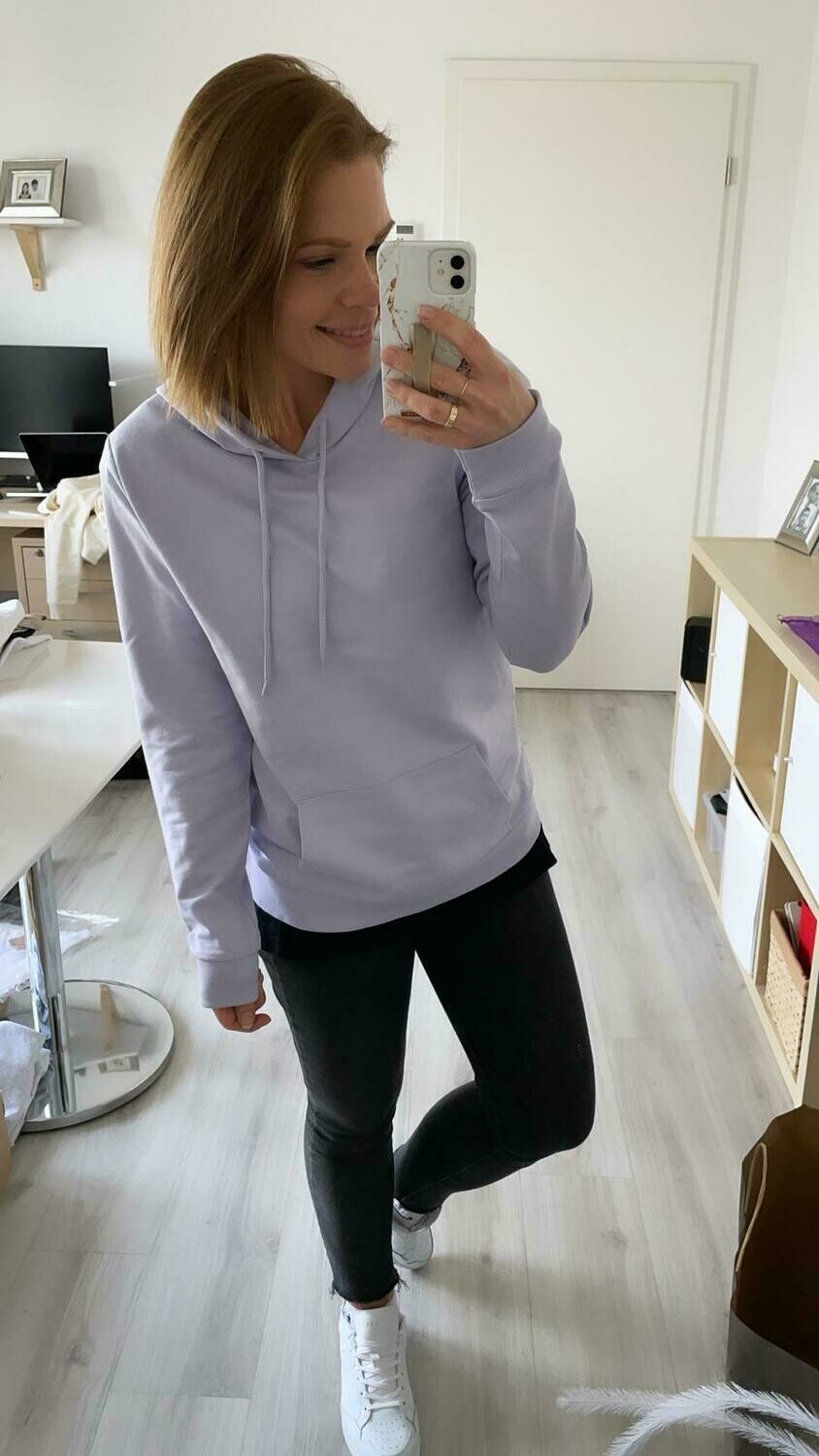 Hoodie, Größe: XS, Farbe: lavender