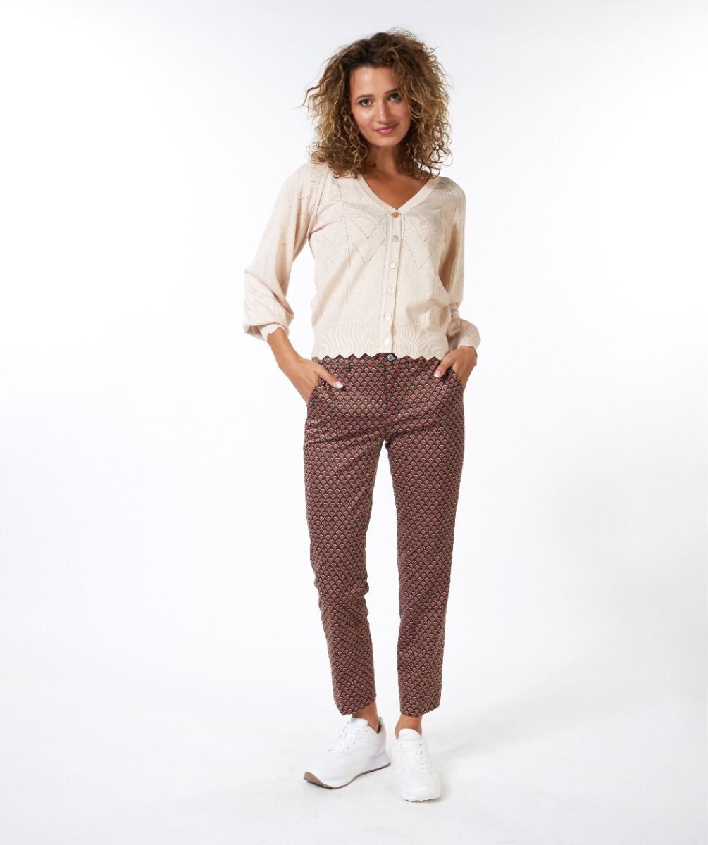HOSE CHINO SCALLOPED PRINT