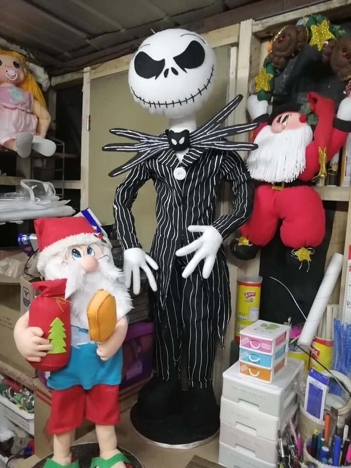 Muñeco decorativo tipo Jack Skellington