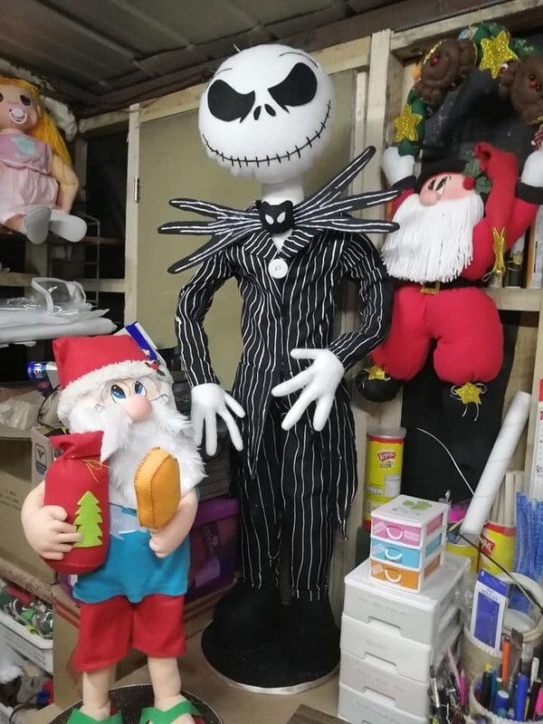 Muñeco decorativo tipo Jack Skellington