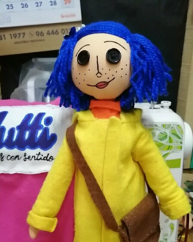 Muñeca tipo Coraline
