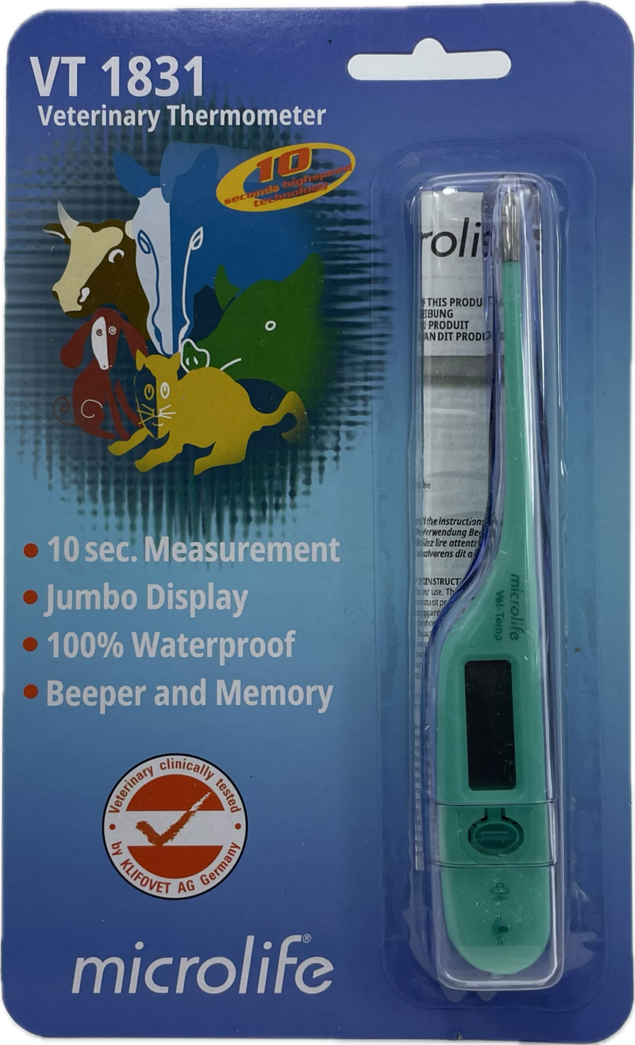 Fieberthermometer für Großtiere
