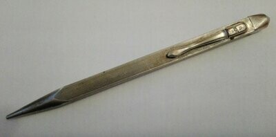 ArtDeko Bleistift Silber Drehbleistift 800 Silber Stempel auf Clip 1920 / 1930er 1-