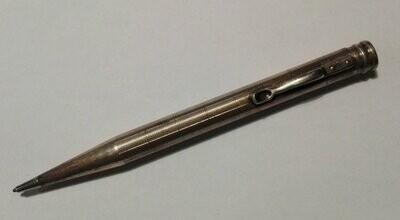ArtDeko Bleistift Silber Drehbleistift 800 Silber Stempel auf Clip 1920 / 1930er 2-