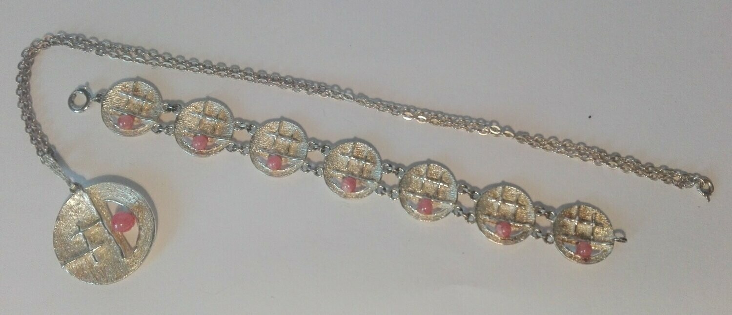 Kette, Anhänger, Armband 60er Jahre 835er Silber