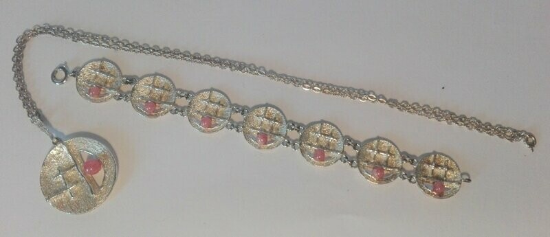 Kette, Anhänger, Armband 60er Jahre 835er Silber Kette, Anhänger, Armband 60er Jahre 835er Silber