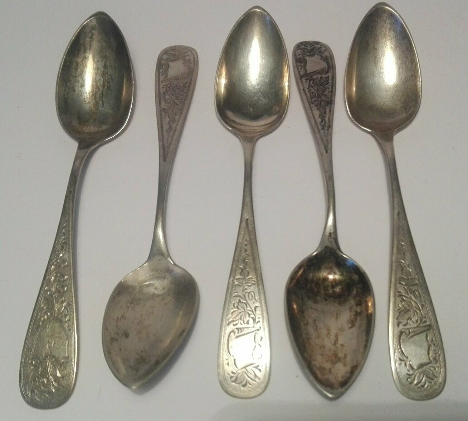 5 Löffel Silber 750 um 1900 Hermann Walter -Gardebusch Halle