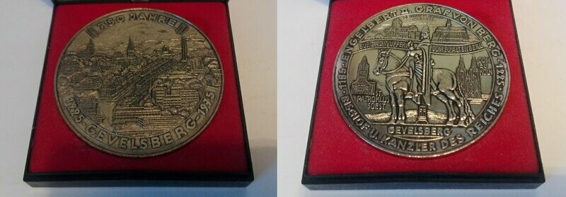 Medaille 750 Jahre Gevelsberg 1225-1975 Medaille 750 Jahre Gevelsberg 1225-1975