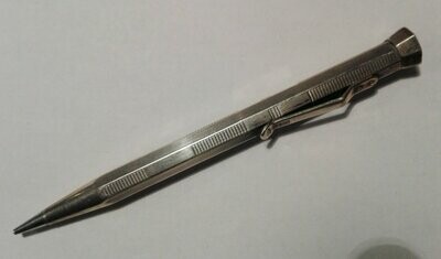 ArtDeko Bleistift Silber Drehbleistift 900 Silber Stempel auf Clip 1920 / 1930er 3-