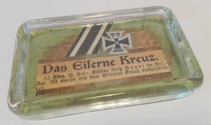 Aschenbecher - Briefbeschwerer Aschenbecher - Briefbeschwerer "Eisernes Kreuz"
