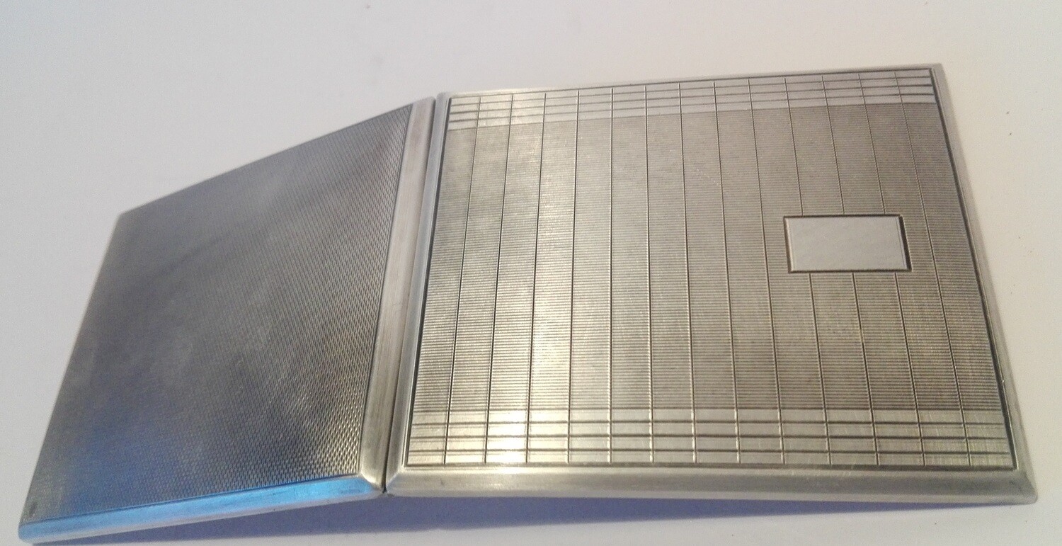 Visitenkarten- Zigaretten Etui Silber 935 KH gepunzt