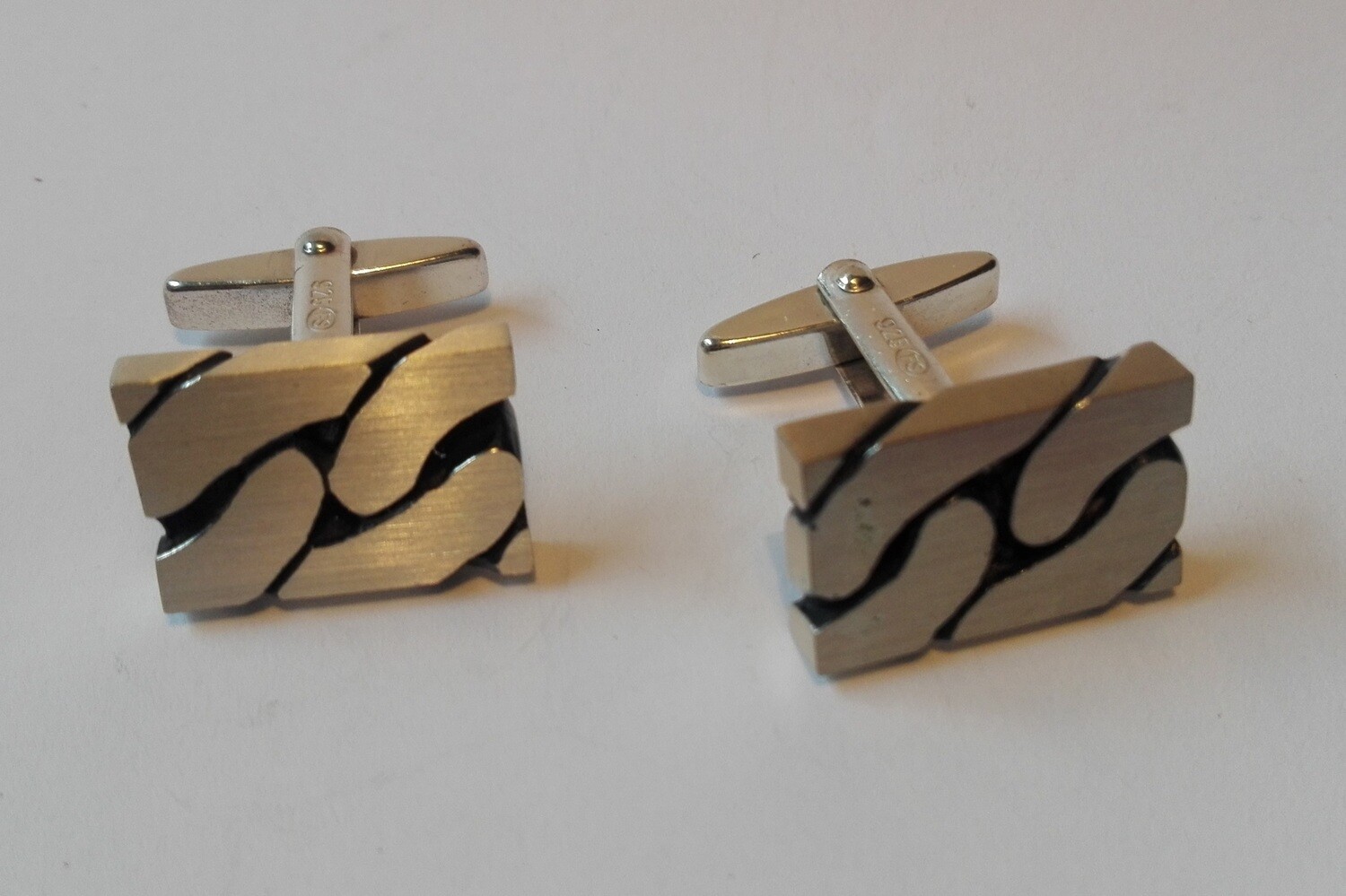 Design Manschettenknöpfe 925 Silber