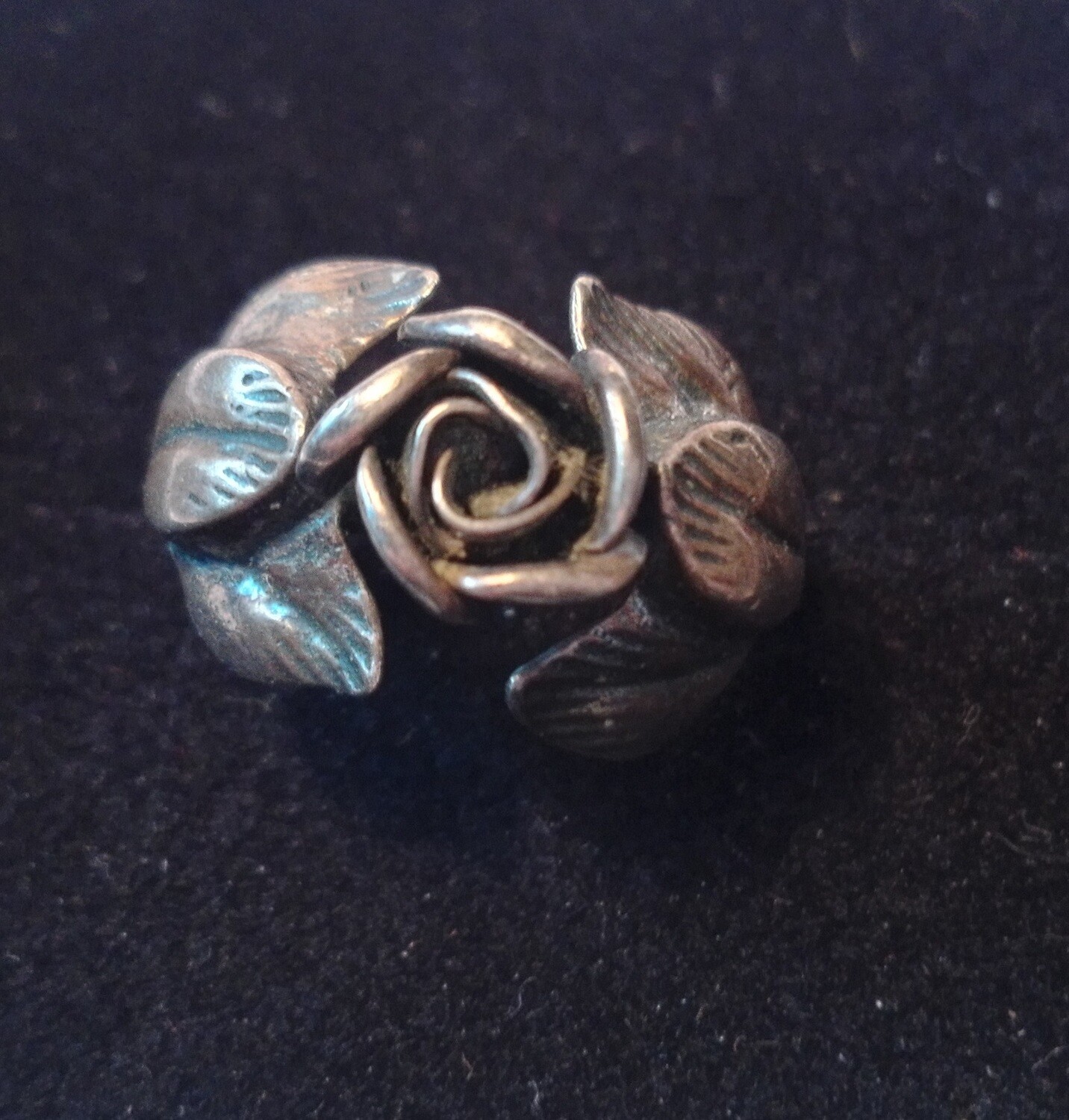 Alter Rosenring 925er Silber Größe verstellbar