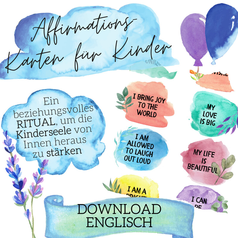 Affirmationskarten (Englisch) - DOWNLOAD Affirmationskarten (Englisch) - DOWNLOAD