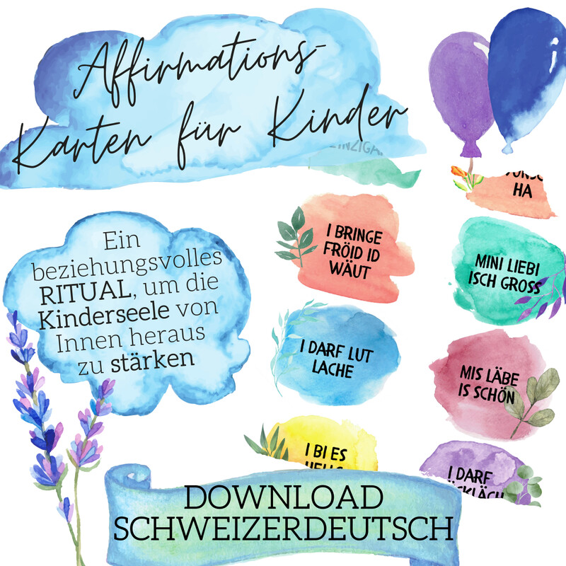 Affirmationskarten (Schweizerdeutsch) - DOWNLOAD Affirmationskarten (Schweizerdeutsch) - DOWNLOAD