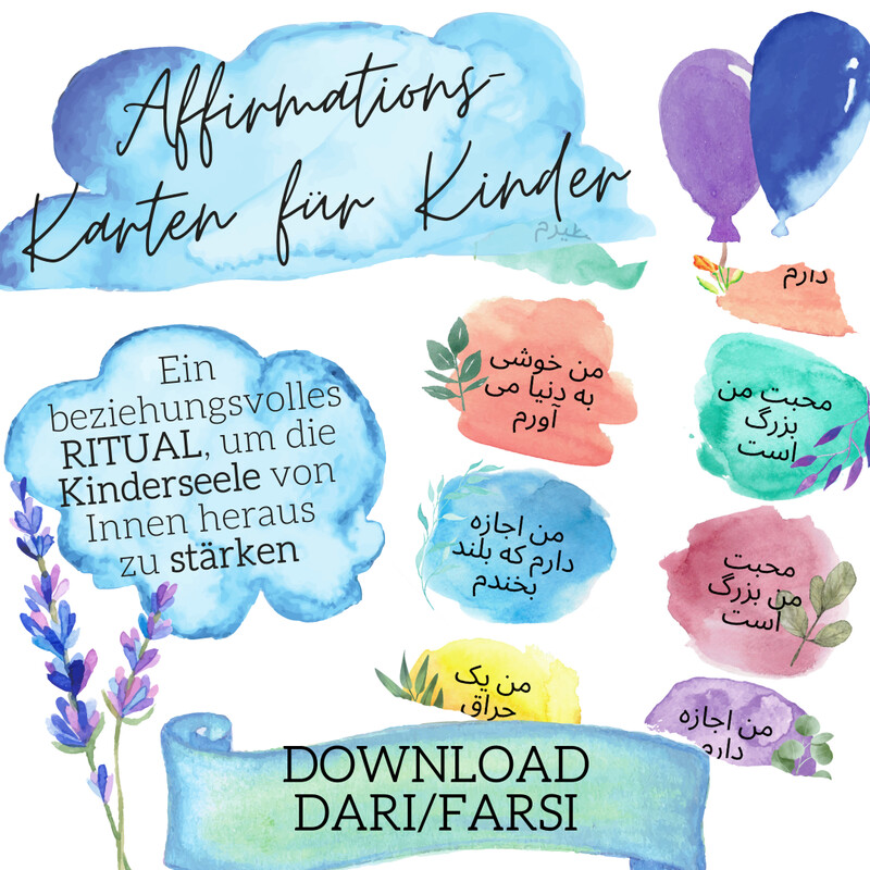 Affirmationskarten (Dari / Farsi) - DOWNLOAD