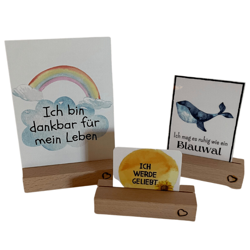 Kartenhalter aus Holz