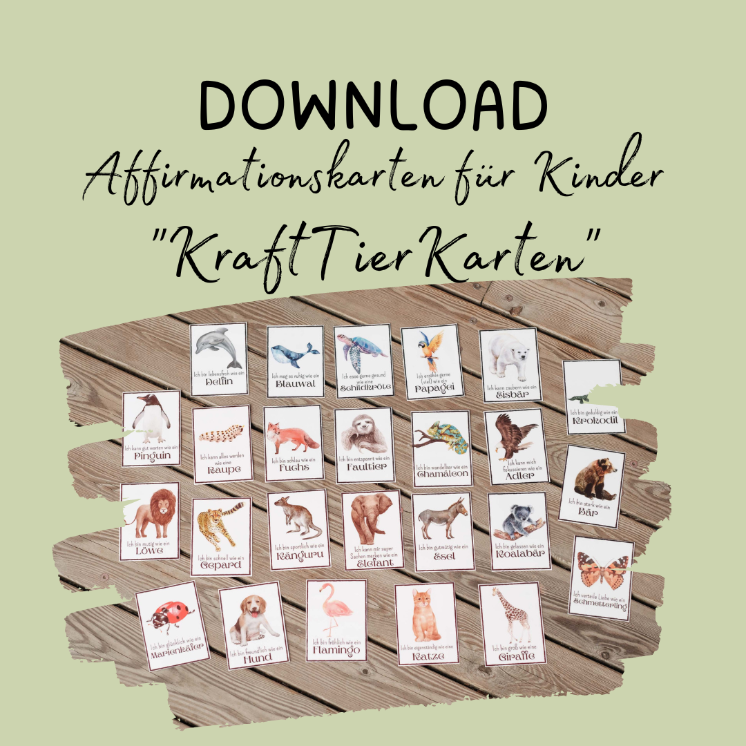 Affirmationen: KraftTierKarten, DOWNLOAD